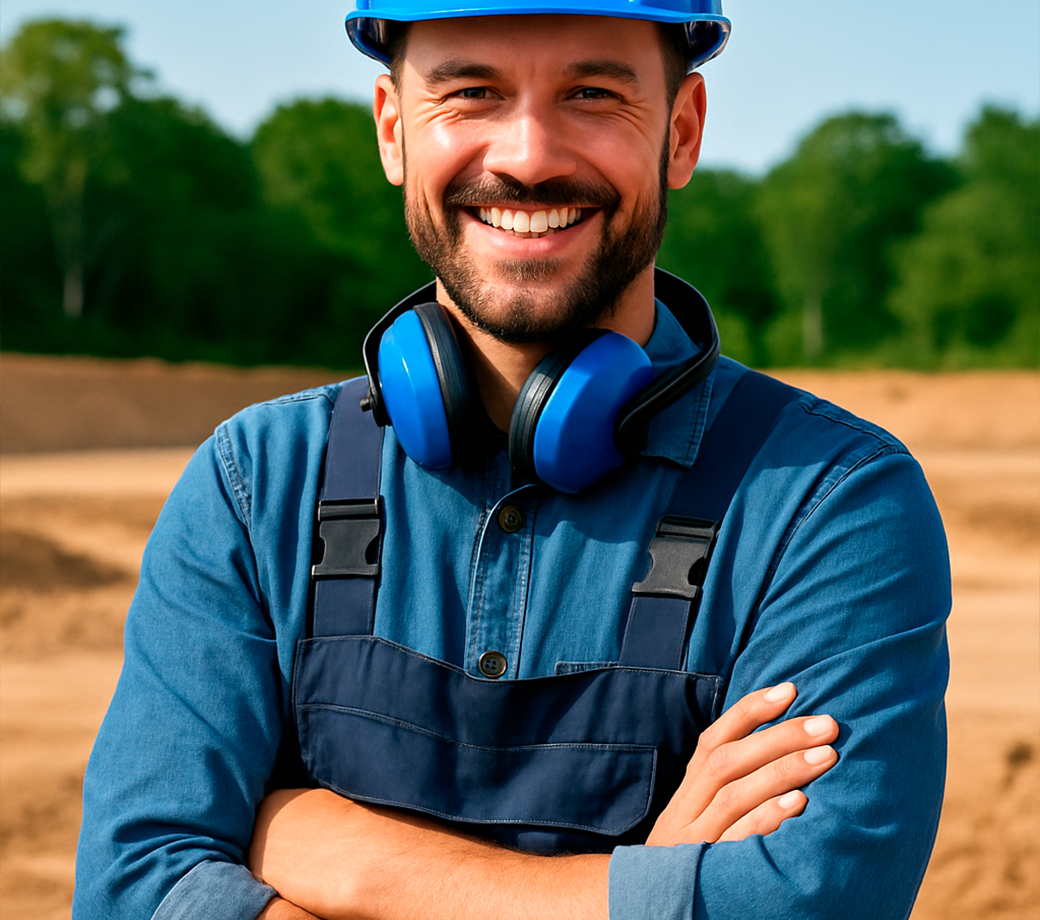 Cliente satisfeito com poço artesiano concluído