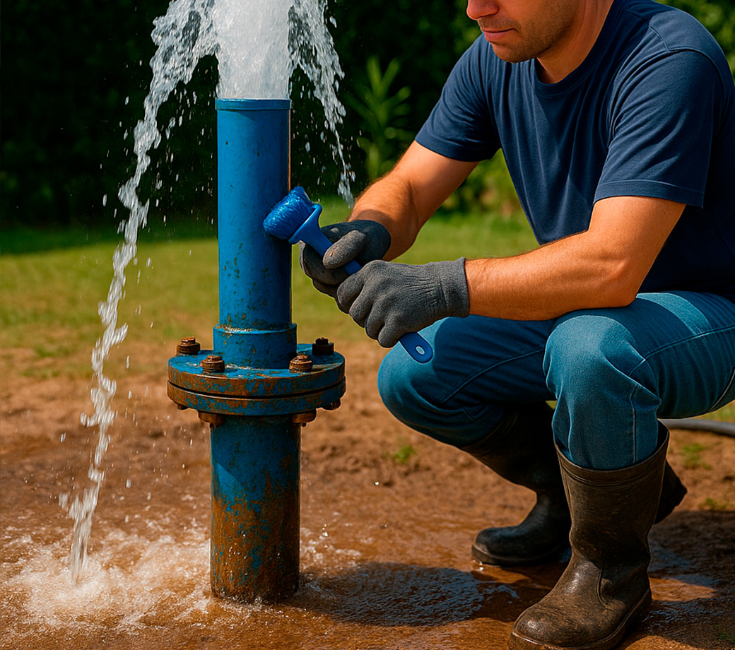 Manutenção e limpeza de poços